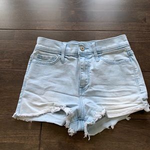A&f high waisted denim shorts